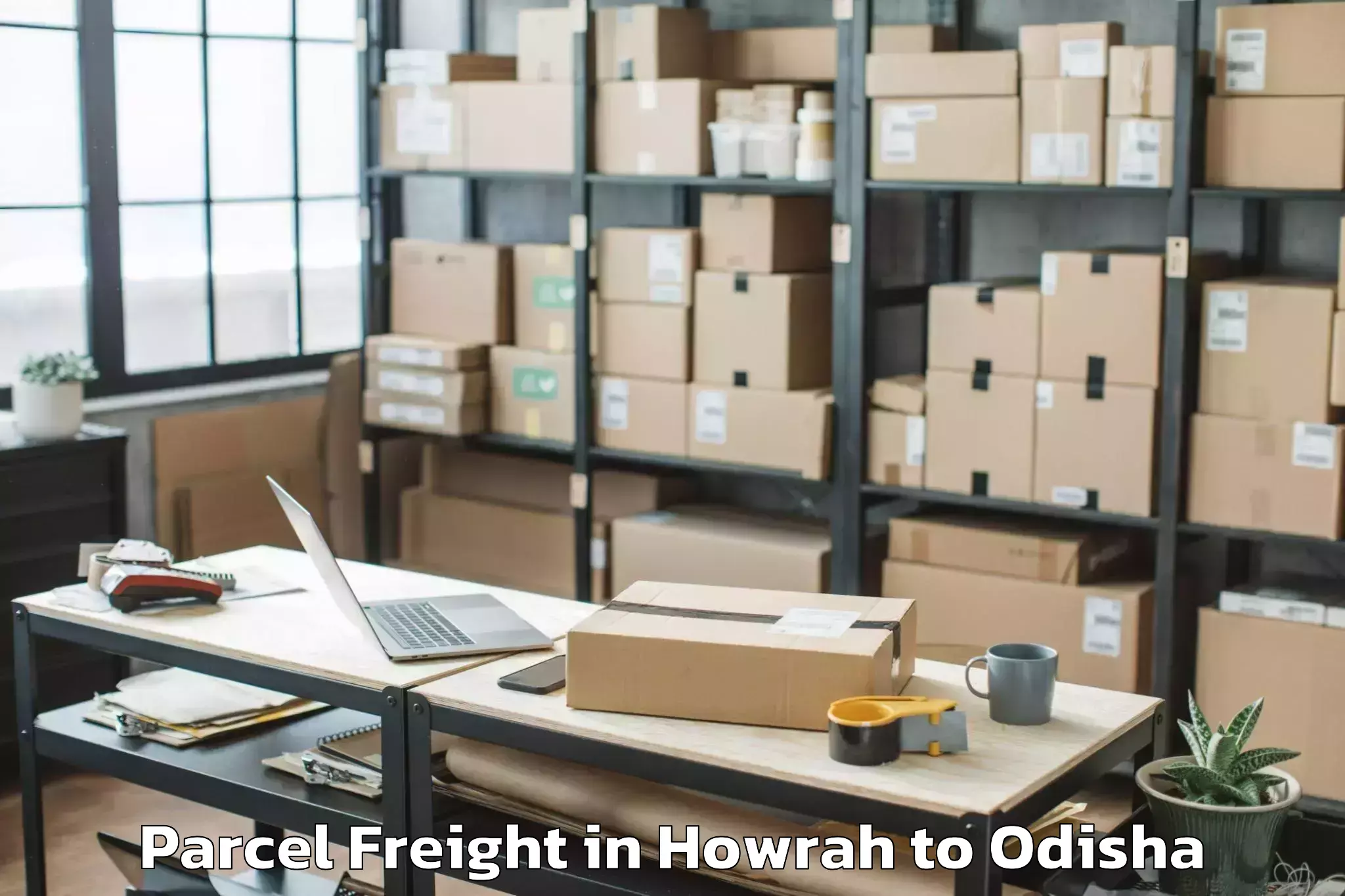 Book Howrah to Tangarapali Parcel Freight Online